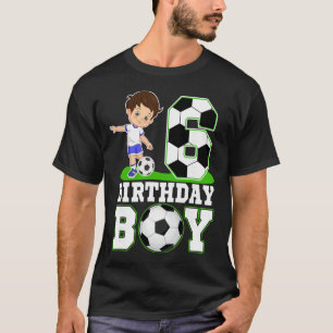 6 Year Old Birthday Soccer 6th Birthday Boy T-Shirt
