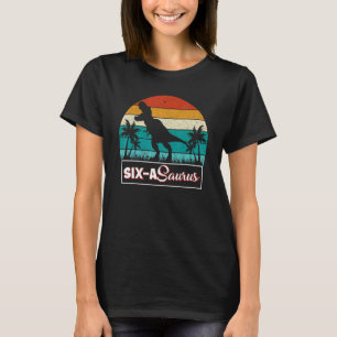 6 Year Old Dinosaur Birthday 6th Rex Dino Six Saur T-Shirt