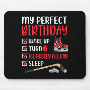 6 Year Old Ice Hockey Birthday Party 6th Boy Bday Mouse Pad