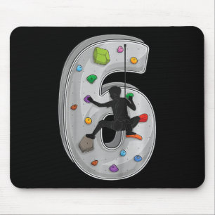 6 Year Old Rock Climbing 6th Birthday Adventures C Mouse Pad