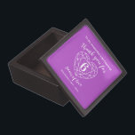 6 years of love purple amethyst custom thank you gift box<br><div class="desc">Simple outline heart stone effect line art graphic 6th amethyst Wedding Anniversary gift box. Customise with your own choice of name and relationship. Currently reads to my wonderful wife Thank you for 6 years of love. Ideal for an 6th anniversary amethyst gemstone jewellery gift. 6 years of marriage is traditionally...</div>