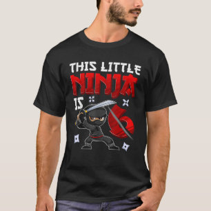 6 Years Old Boy Birthday Tee This Little Ninja Is