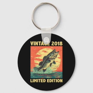 6 Years Old Gift 2018 Fishing Fisherman Fish 6th B Key Ring