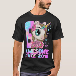 6 Years Old Unicorn Princess 6th Birthday Girl Uni T-Shirt