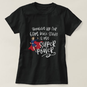 6am SISTER SUPER POWER (Light Skin) Black Short  T-Shirt