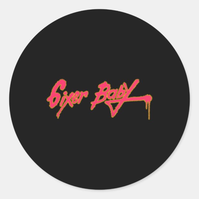 6ixer Ba  Classic Round Sticker (Front)