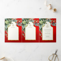 6pg NIKAH WALIMAH  Red Gold Greenery Wedding