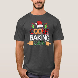 6PmX Cookie Baking Crew Merry Xmas Christmas Pajam T-Shirt
