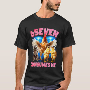 6Seven Consumes Me Absurd Meme Chicken Racoon Boo T-Shirt