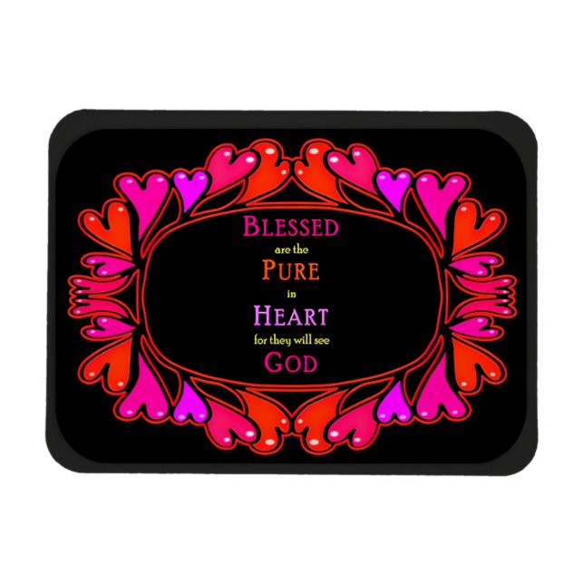 6th Beatitude - Blessed Pure in Heart Magnet (Horizontal)