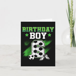 6th Birthday Boy Soccer 6 Year Old Sport 6yr Boys  Card