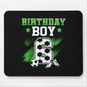 6th Birthday Boy Soccer 6 Year Old Sport 6yr Boys Mouse Pad