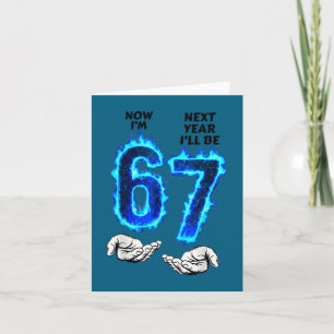 6th birthday boys girls 6 7 6 next year be 7 card