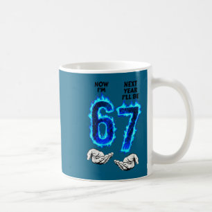 6th birthday boys girls 6 7 6 next year be 7 coffee mug