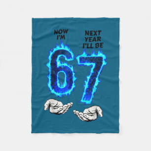 6th birthday boys girls 6 7 6 next year be 7 fleece blanket