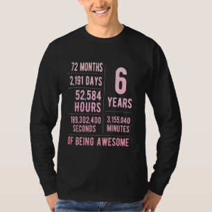 6th Birthday Boys & Girls Funny 6 Years Old T-Shirt