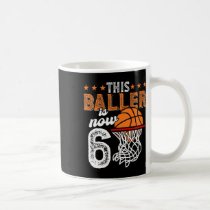 6th Birthday Boys Sketll Player This Ller Is Now 6 Coffee Mug