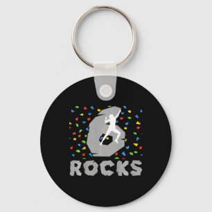 6th Birthday Climbing Six Year Old Rock Climber Bi Key Ring
