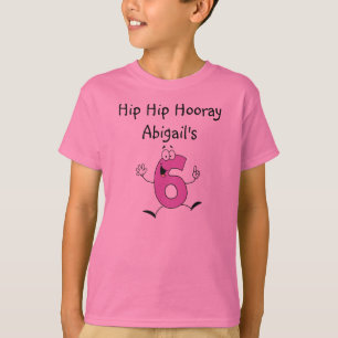 6th Birthday Customised  Tshirt