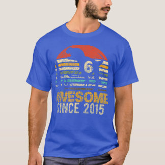 6th Birthday Dinosaur 6 Year Old Boy Kids Since T-Shirt