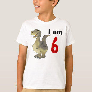 6th birthday dinosaur gift idea T-Shirt