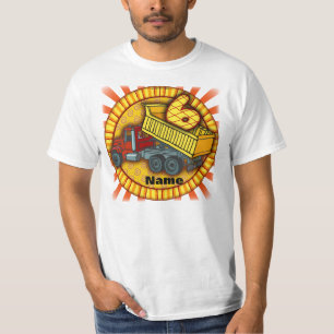 6th Birthday Dump Truck T-Shirt