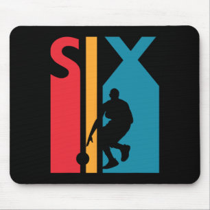 6th Birthday Gift Six Vintage Basketball 6 Year Ol Mouse Pad