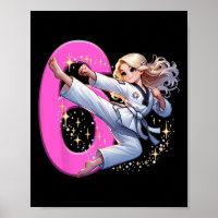 6th Birthday Girl Martial Arts Party Taekwondo Kar