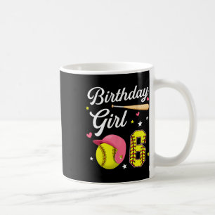 6th Birthday Girl Softll Sixth Bday 6 Yrs Six Year Coffee Mug