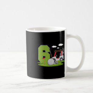 6th Birthday Golf 6 Years Old Birthday Party Golfe Coffee Mug