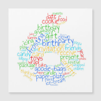 6th Birthday Magnetic Card