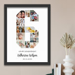 6th Birthday Number 6 Photo Collage Custom Picture Poster<br><div class="desc">Celebrate your little one's milestone 6th birthday with this personalised number 6 photo collage poster. This customisable gift is a perfect way to display precious memories from your kid's sixth year. The poster features a collage of photos capturing those special moments, and it can be customised with your child's name...</div>