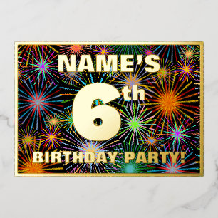 6th Birthday Party — Fun, Colourful Fireworks Look