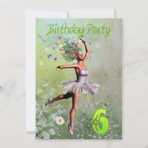 6th Birthday party invitation