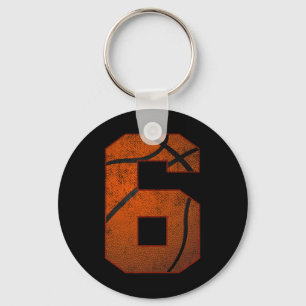 6th Birthday Party Six 6 Year Old Sketll Bday Boy Key Ring