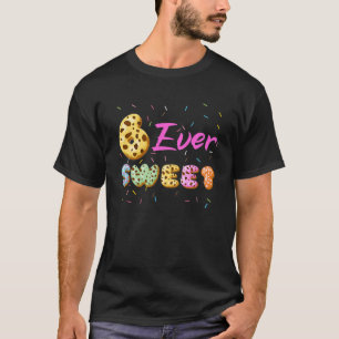 6th Birthday Party Sweet Girl Donut 6 Year Old Fun T-Shirt