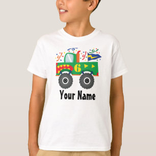 6th Birthday Personalised Monster Truck Tee