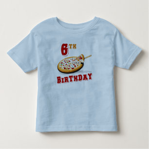 6th Birthday Pizza Party Toddler T-Shirt