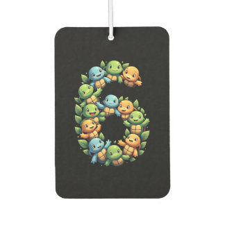 6th Birthday Sea Turtle Tortoise Theme Party 6 Yea Car Air Freshener