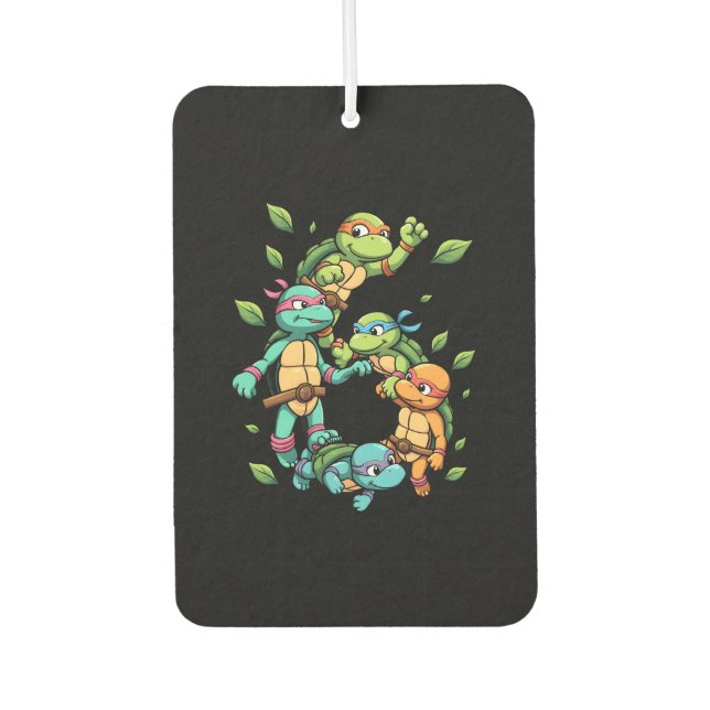 6th Birthday Sea Turtle Tortoise Theme Party 6 Yea Car Air Freshener (Front)