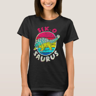 6th Birthday Six O Saurus I Ankylosaurus I Family  T-Shirt