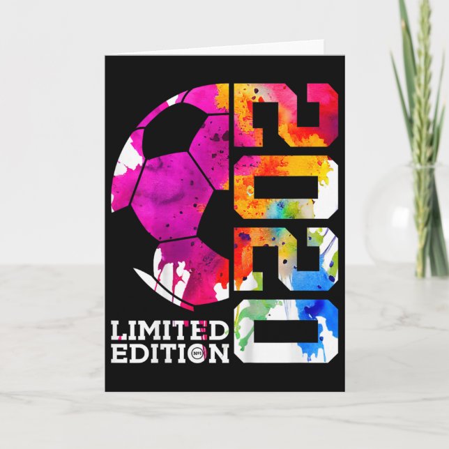 6th Birthday Soccer Limited Edition  Card (Front)