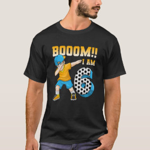 6th Birthday Soccer Themed Birthday Party 6 Years T-Shirt