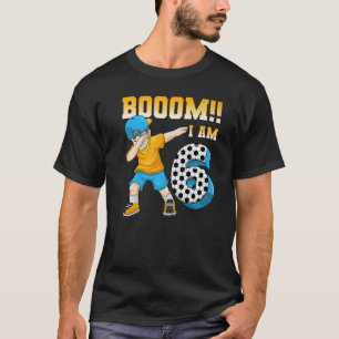 6th Birthday Soccer Themed Birthday Party 6 Years T-Shirt