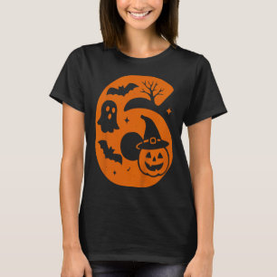 6th Birthday Spooky Halloween 6 Year Old T-Shirt