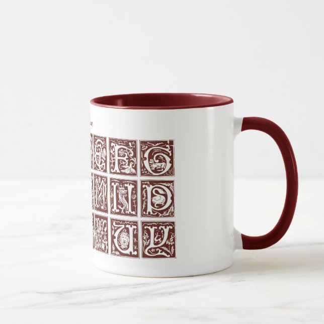 !6th Century Alphabet Mug (Right)