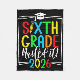 6th Grade 2026 Sixth Grade Graduation _1 Fleece Blanket