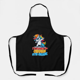 6th Grade Dabbing Unicorn I'm Ready To Crush Sixth Apron