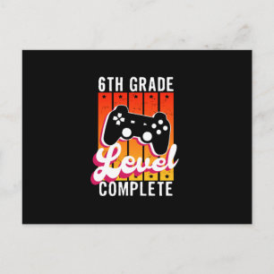 6th Grade Graduation Gamer Graduation Postcard