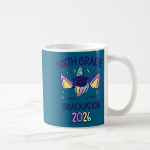 6th grade graduation unicorn sixth grad girl 2026 coffee mug